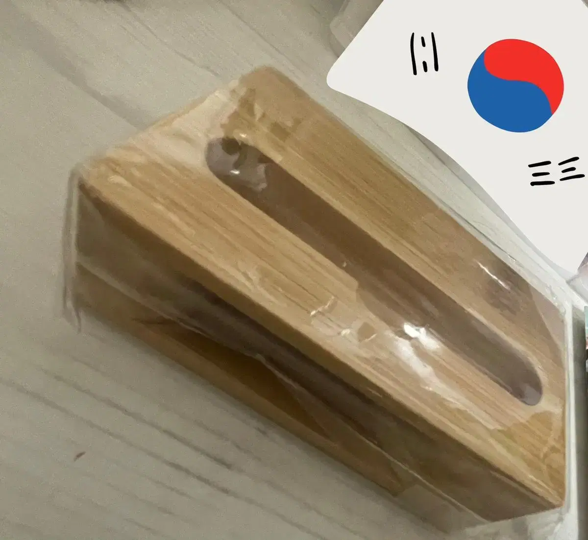 스마트폰 나무 거치대 스피커